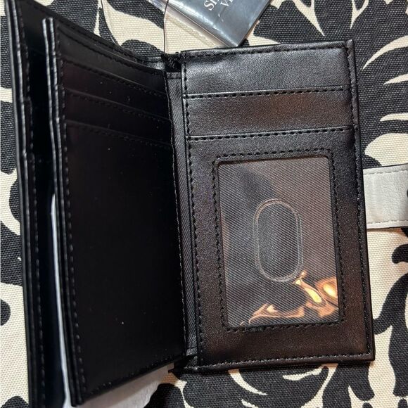 New Simply Vera Vera Wang Silver X-ray Floral Nova Card Case - Picture 3 of 4